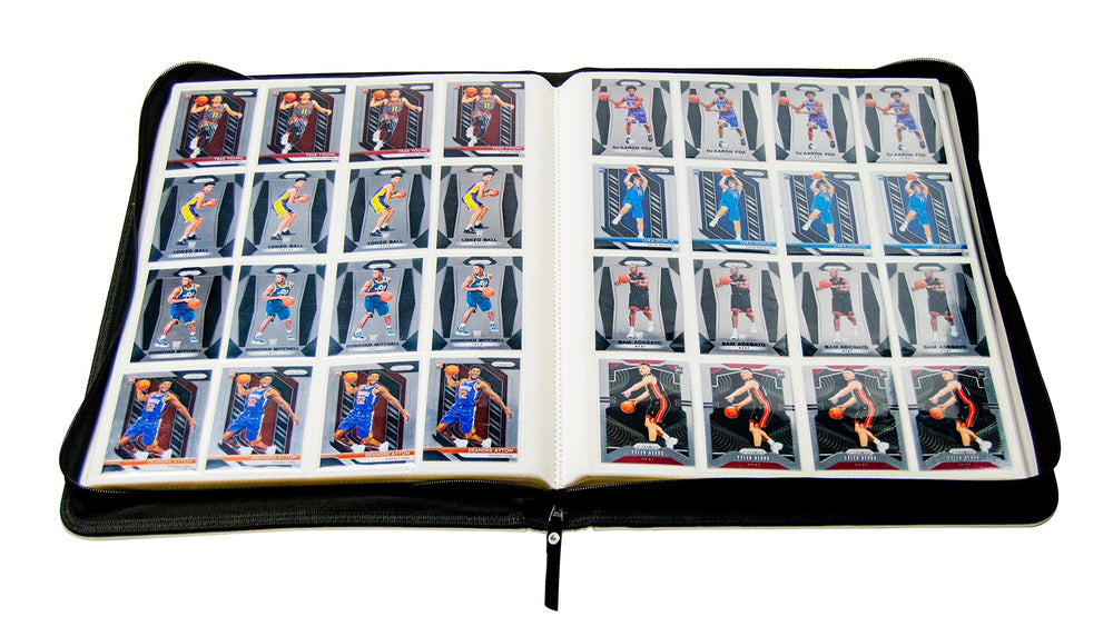 TopDeck TCG Binder White zipper with PU tassel and YKK hardware ensures durable access.