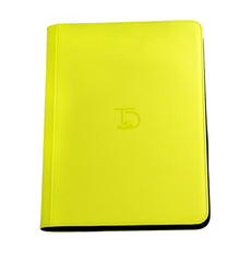 TopDeck TCG Binder Yellow front cover with sturdy zipper for durable protection
