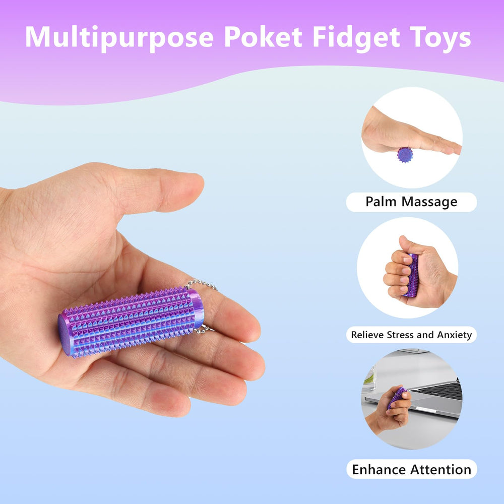 TOPLAYER Venting key pendant in black and purple for everyday calm