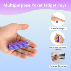 TOPLAYER Venting key pendant in black and purple for everyday calm