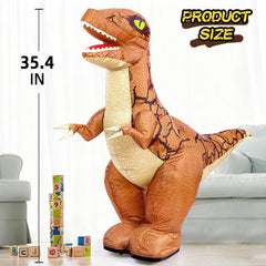 TOPMVP inflatable dinosaur USB recharge port detail