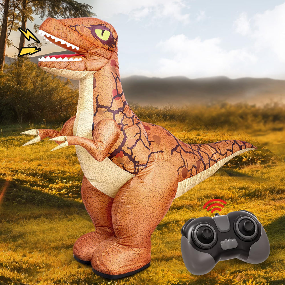TOPMVP inflatable dinosaur toy front view for engaging indoor play