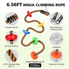 TOPNEW hanging strap for stable attachment to tree or indoor space