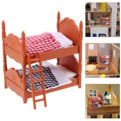 TOPPERFUN dollhouse bed for diorama scenes highlights scale and texture