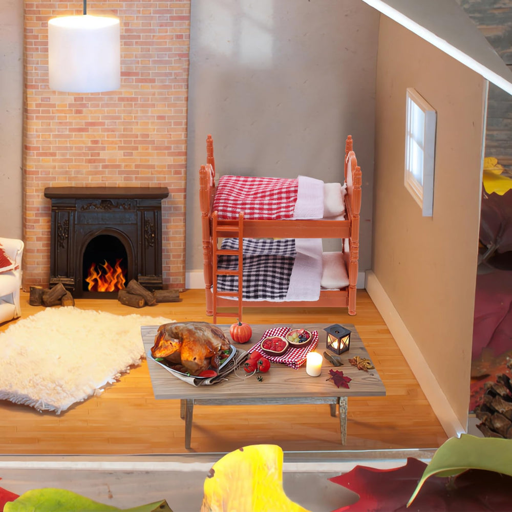 TOPPERFUN miniature bed scene helps builders craft educational displays