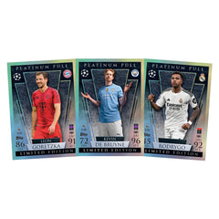 Rainbow foil Topps Match Attax cards adding vibrant color to collection