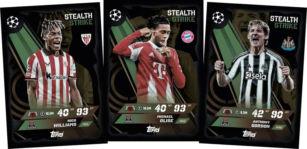 Topps Match Attax 2025 Smart Pack card collection is display-ready keepsakes.