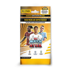 Topps UEFA Match Attax multipack front view showcases exclusive cards for collectors.