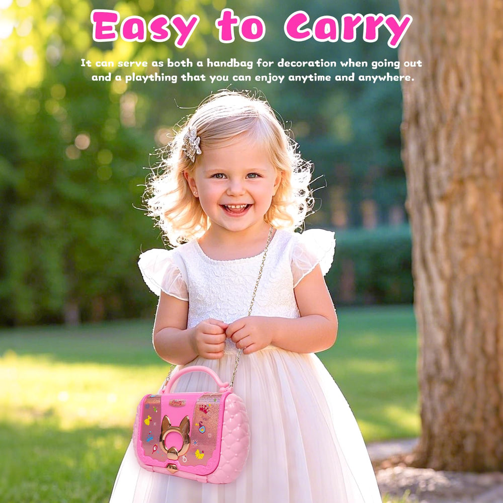 Topsolid Kids Makeup Kit crossbody bag keeps accessories organized for travel