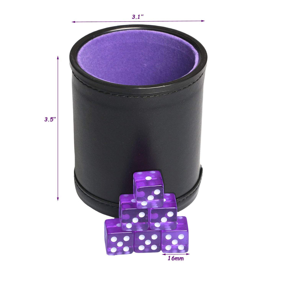 TOPTAN dice cup with straight walls for stable grip during games.