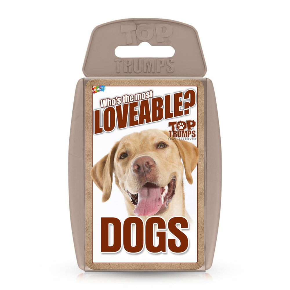 Top Trumps Dogs card deck pack ready for family game night