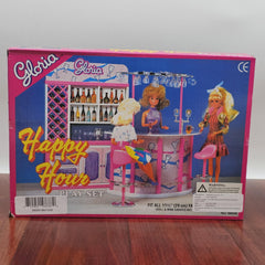 TOPWRAPS Gloria bar stools complete the mini dining area for dolls.
