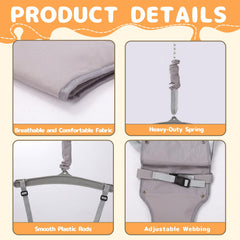 TOREVSIOR Taleco Gear 2-in-1 swing seat converted to jumper for younger comfort.
