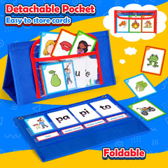 Torlam blue syllable add-delete cards for flexible word-building activities.