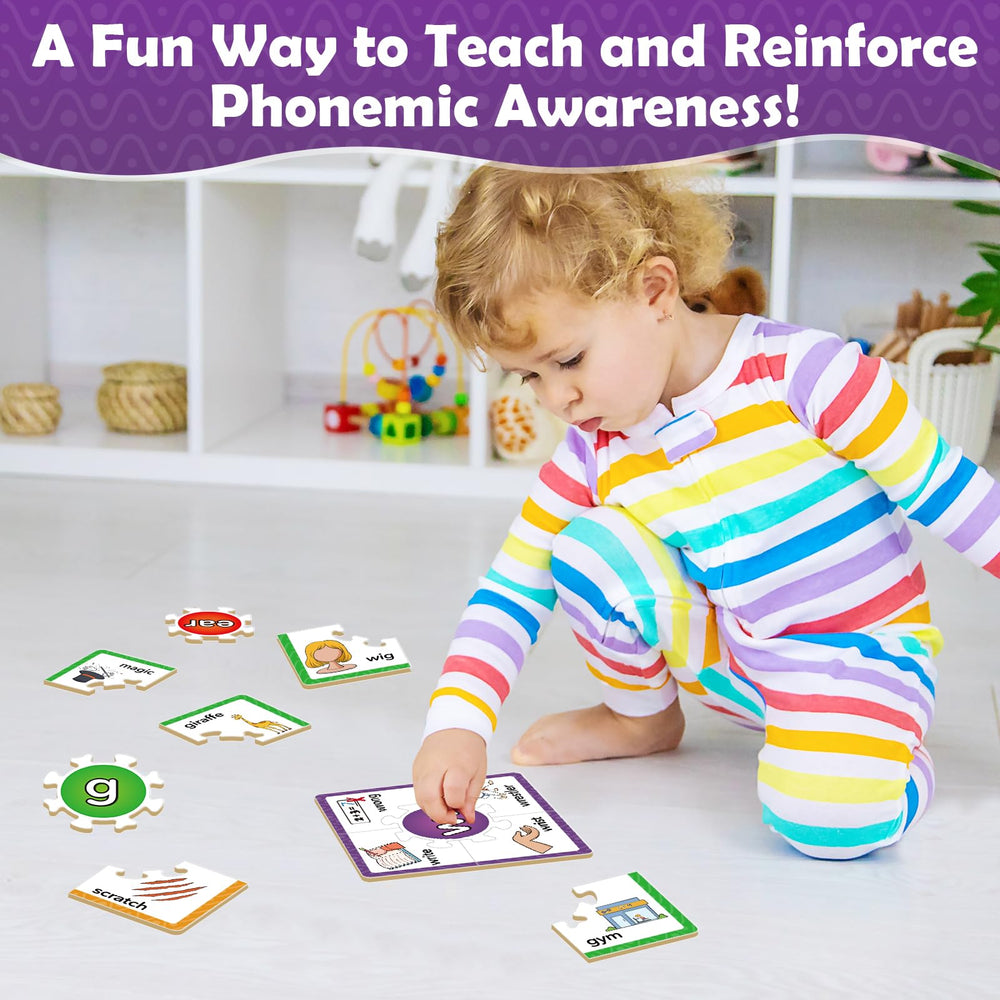 Torlam Phonics Puzzle laminated cards designed for durable daily use