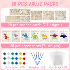 TORONTOKYO dino mini paint palette for vibrant, mess-minimized coloring