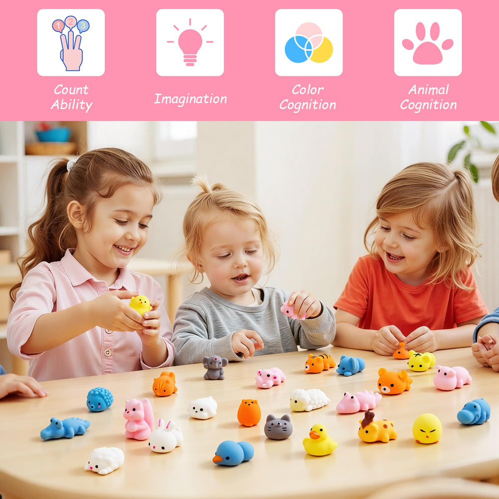 TORONTOKYO valentines mochis cat squishy with tactile fun for busy hands.