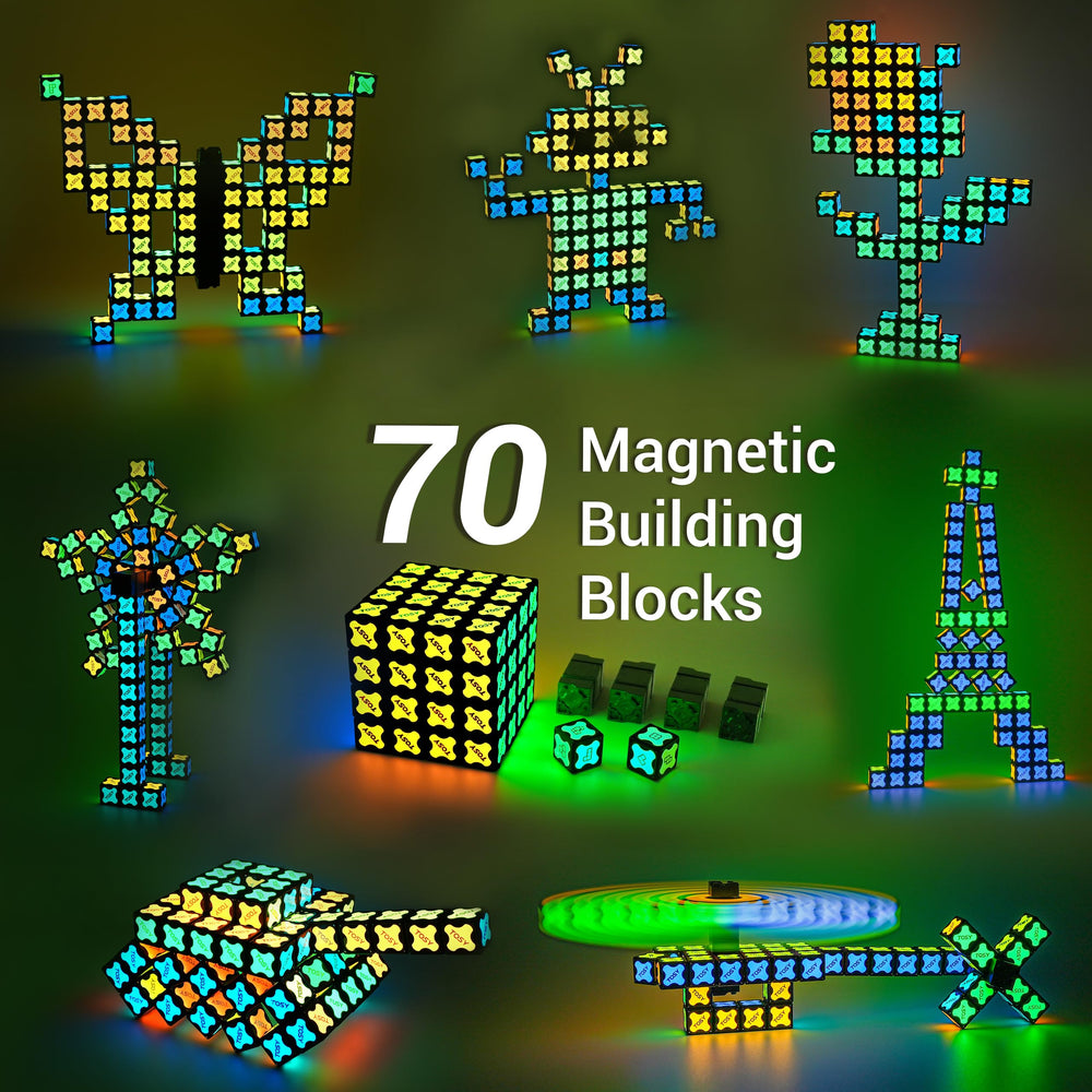 TOSY Magnet Cube 4x4 glow with UV flashlight for glow effects
