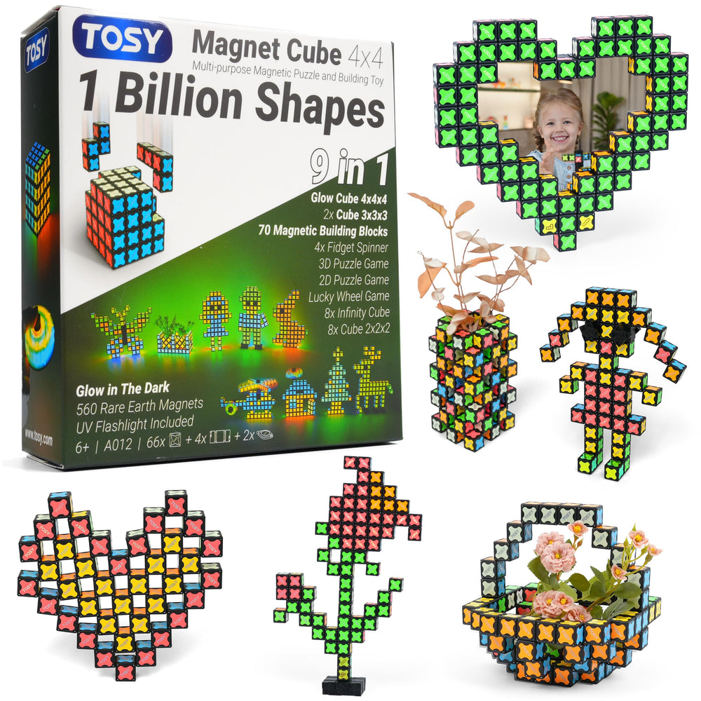 TOSY Magnet Cube 4x4 outer rotation showcases spatial reasoning in action