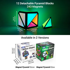 TOSY Magnet Pyramid Stone smooth surface prevents snags during long play sessions.