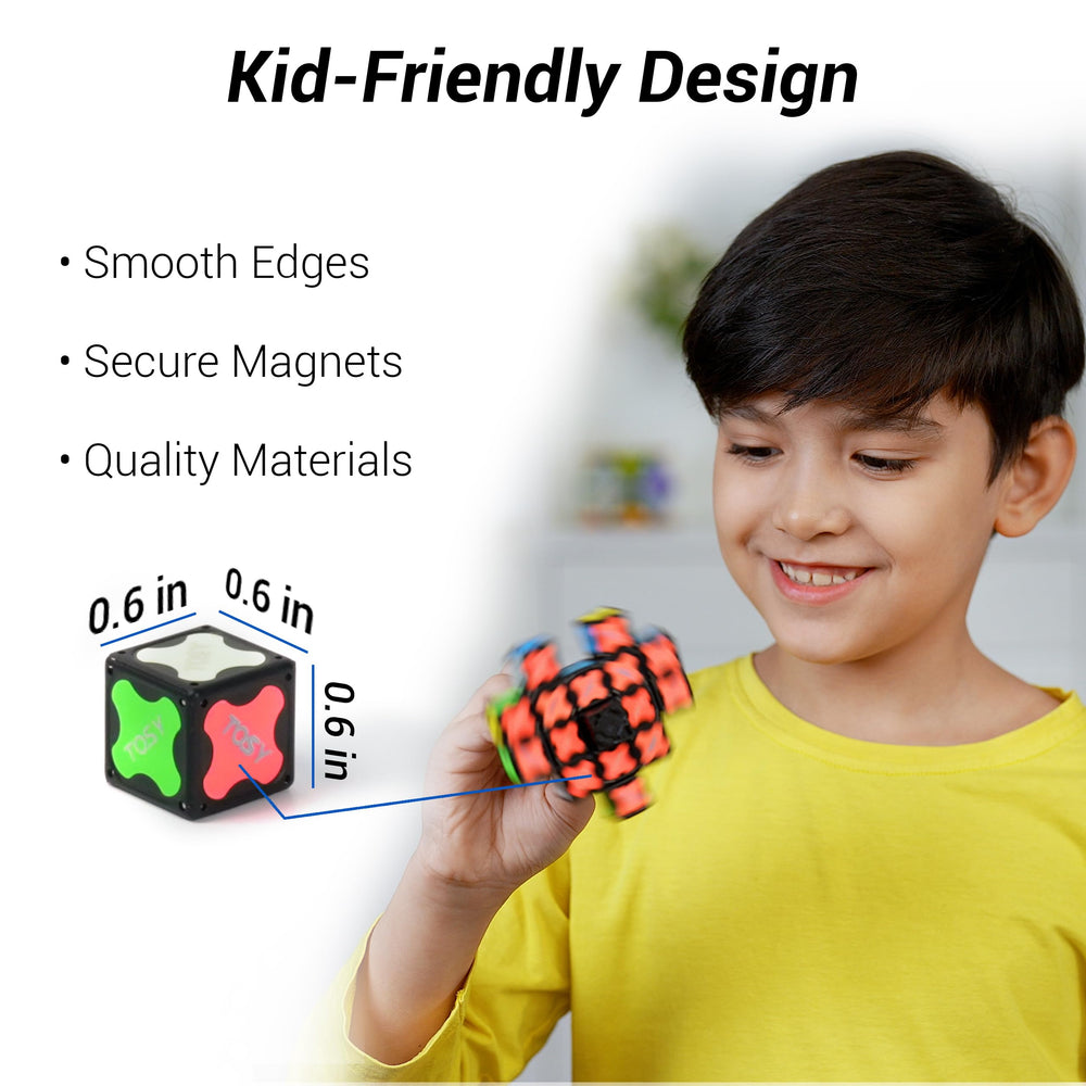 TOSY Magnet Spinner Glow suitable for kids and adults during travel.