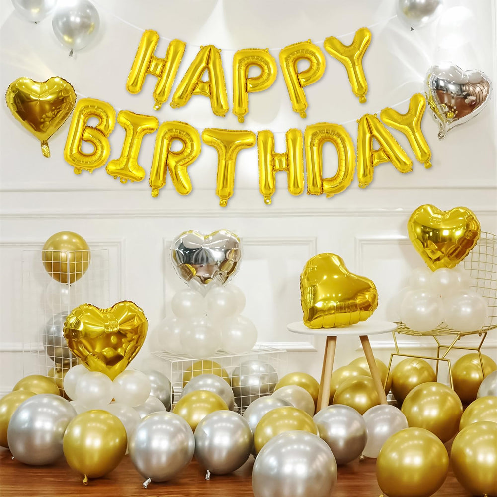 TOTAFAM foil birthday banner kit adds a premium glow to any backdrop.