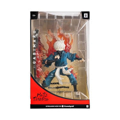Total Anime Gabimaru environment base with flames and katanas enhances display.