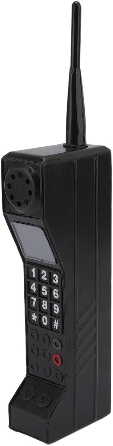 TOTITOM Retro Brick Cell Phone Ornament, front view, ideal retro decor prop for photos