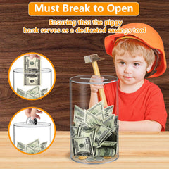 Totola DIY piggy bank with stickers and paint for personalized savings.