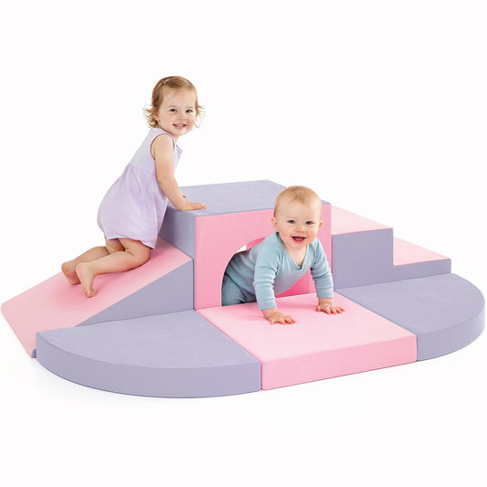 TOTPLAY foam climbing blocks ramp for safe indoor play and crawling.