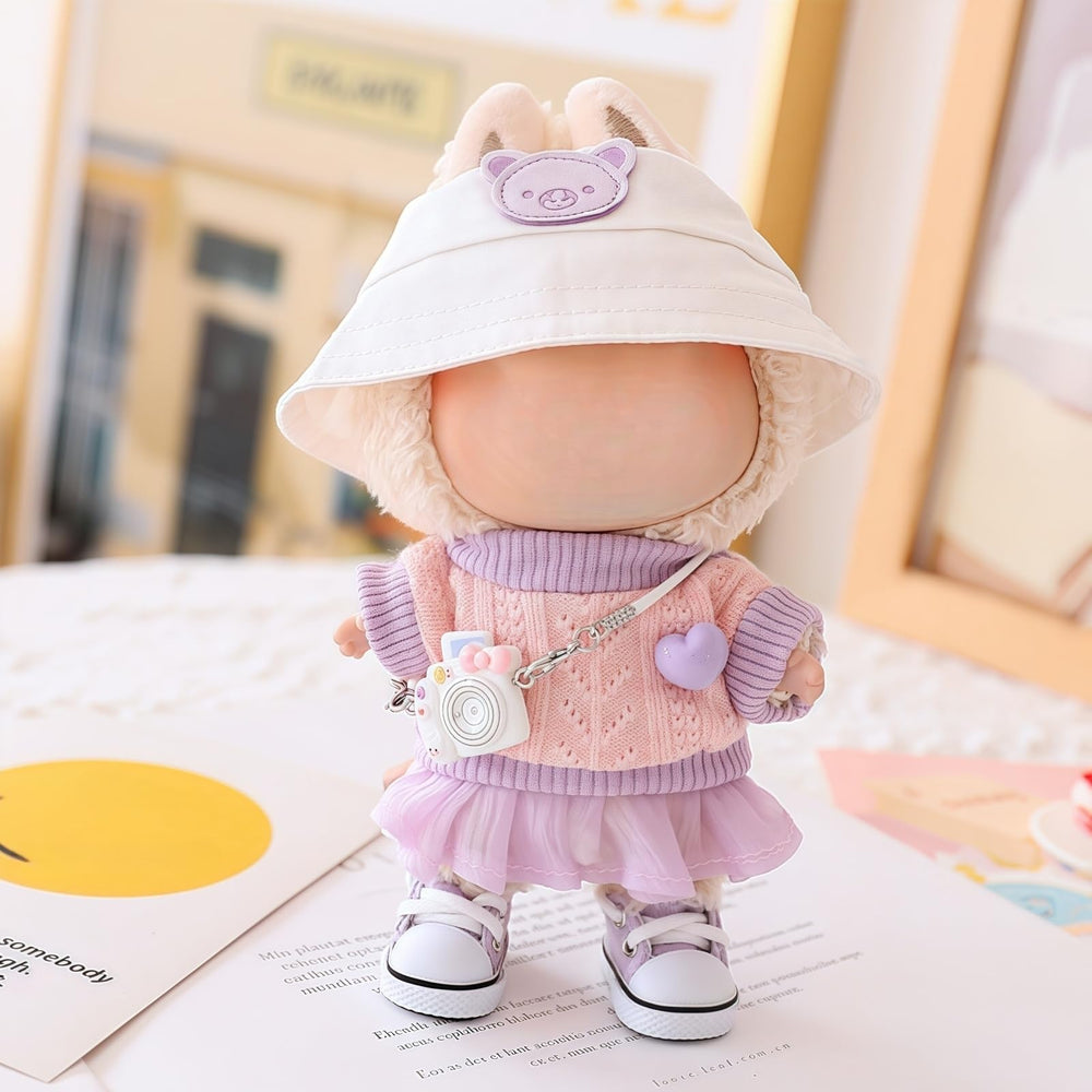 TOU-BEGUIN Lu Bubu 17cm doll skirt adds trendy mini outfits.