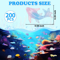 TOUCH TOP mini ocean animals starfish figure, bright color accents for fairy gardens.