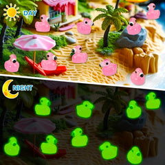 Touch Top small pink flamingo ducks for dollhouses and party decor