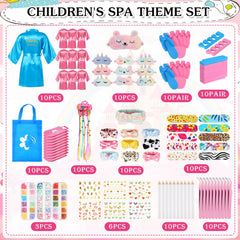 Toulite spa party headbands adding a cute finish to outfits.