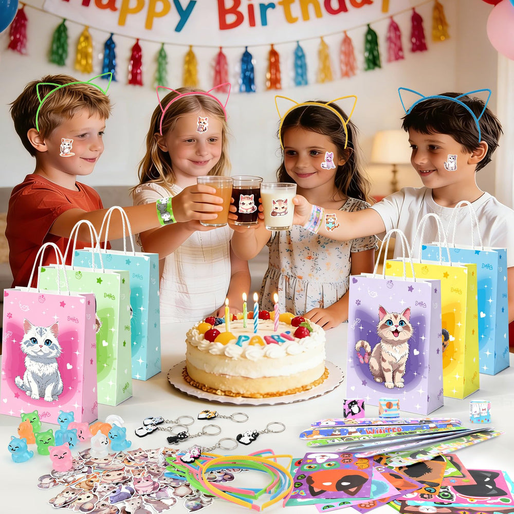TOUPONS cat stickers collection adds decorative detail to treat bags and crafts