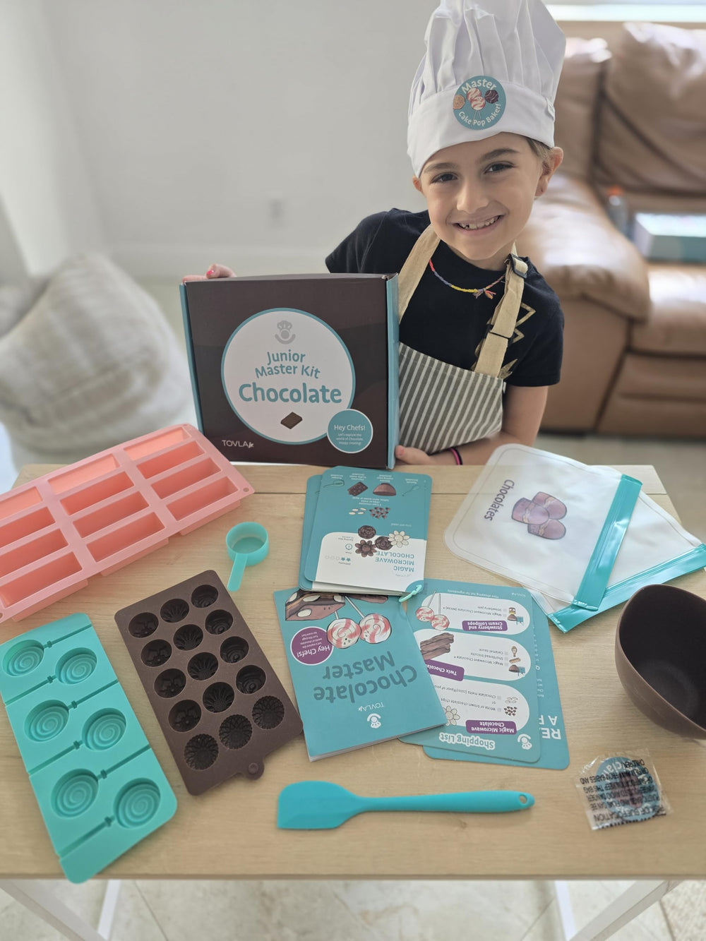 Tovla Jr Real Chocolate Kit spatula kid-sized tool for smooth chocolate work