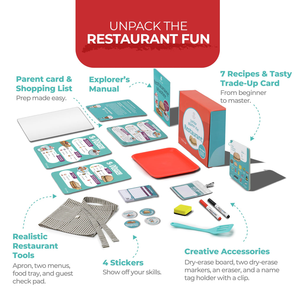 TOVLA JR visual recipe cards guide kids through step-by-step meals