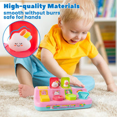 Tovol Zerky Montessori pop-up toy safe-abs-materials provides smooth edges for worry-free exploration.