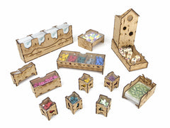 TowerRex Wingspan European Expansion storage keeps expansion pieces organized and ready.