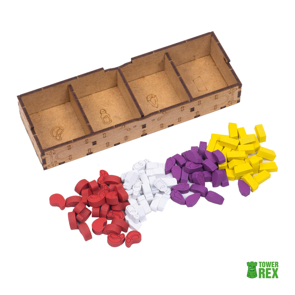 TowerRex Wyrmspan insert dragon token lid stores the dragon token securely.