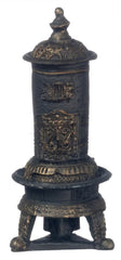 Town Square Miniatures parlor stove adds Victorian charm to 1:12 dollhouses.