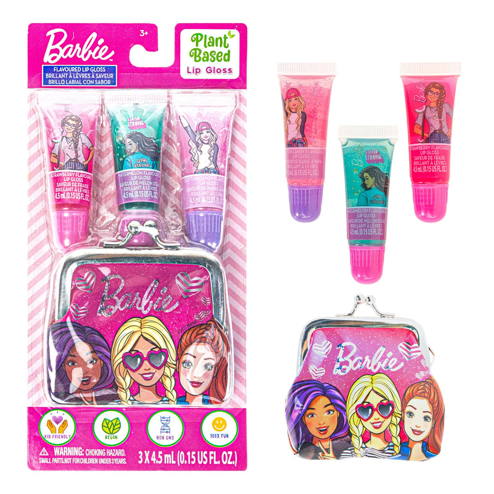 Townley Girl Barbie Juicy Tube packaging displays a kid-friendly pretend play set.