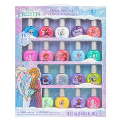 Townley Girl Disney Frozen 2 peel-off nail polish set with 18 colors for kids.