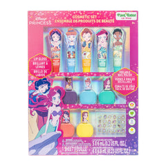 Townley Girl Disney Princess makeup set front view for pretend play with sparkling accessories