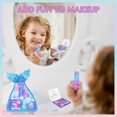 Townley Girl lip gloss compact with built-in brush for easy application.