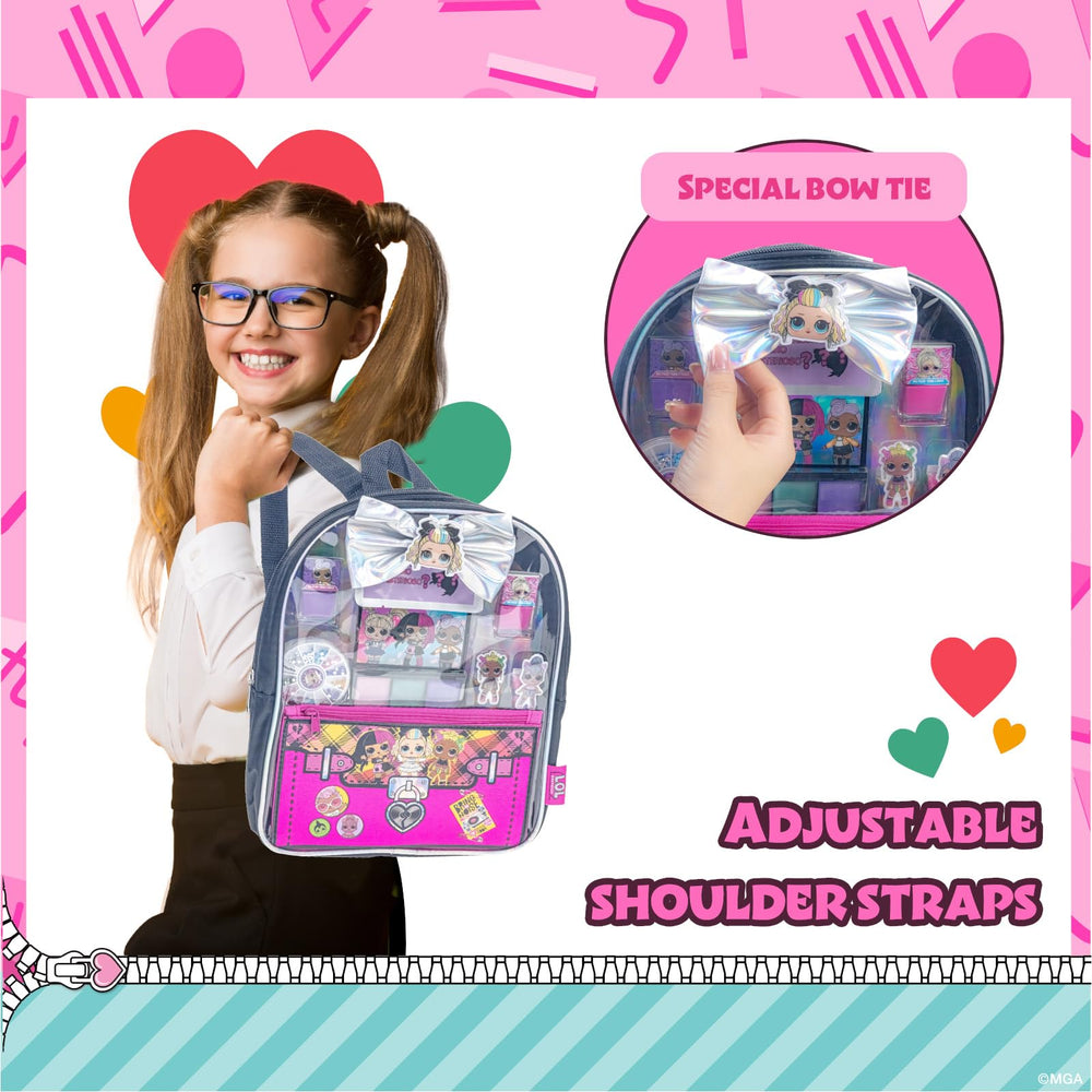 Townley Girl L.O.L. Surprise nail polish, pink shade, easy removal with water.
