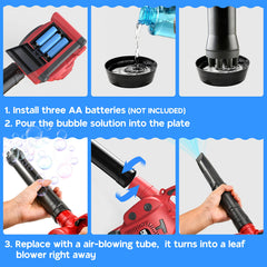 Toy Choi's bubble blower engine sound display, adding realistic ambience to outdoor pretend play.