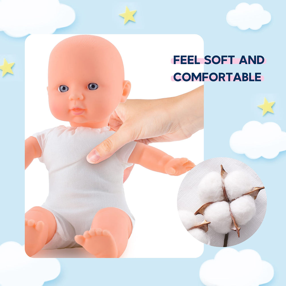 Toy Choi's washable doll outfits shown for quick cleanup