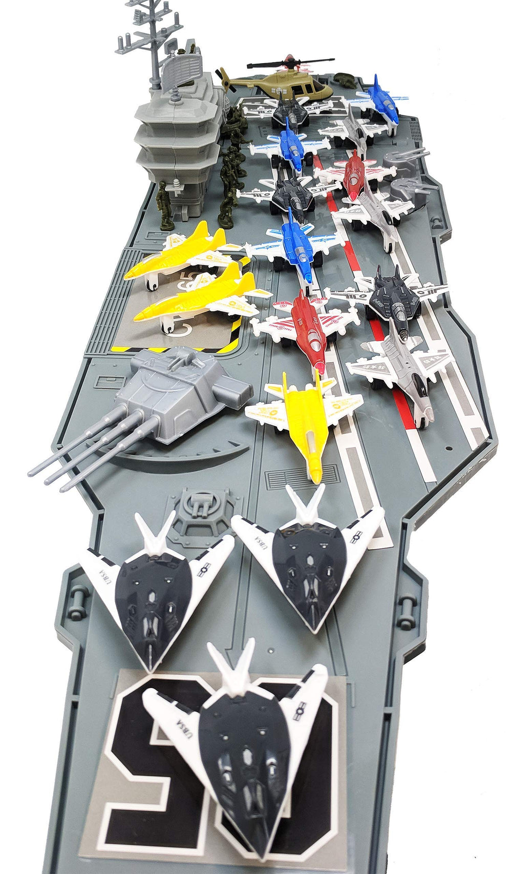 Toy Essentials 18 fighter jets with moving wheels for dynamic air battles