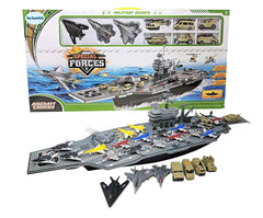 Toy Essentials 33-inch aircraft carrier view with detailed deck for imaginative play